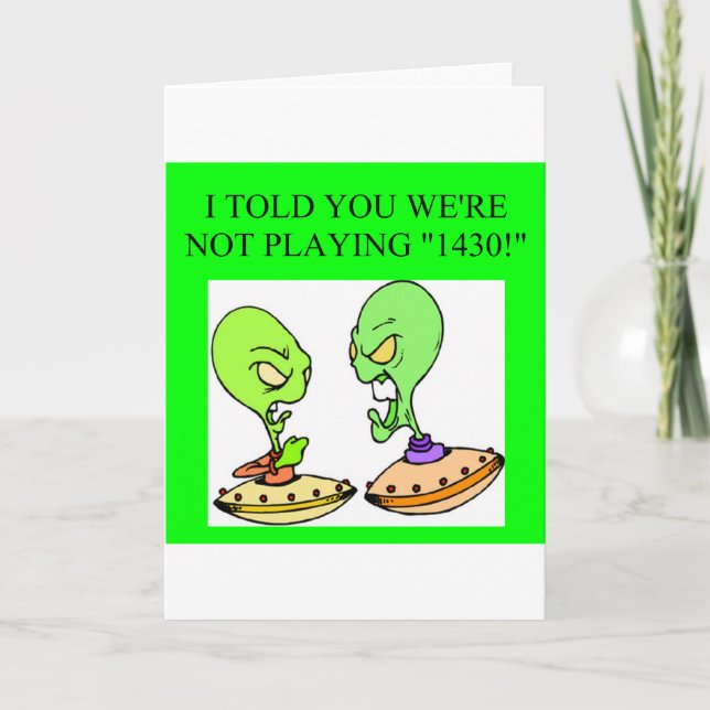 Tarjeta diseño de jugador de puente divertido (Anverso)