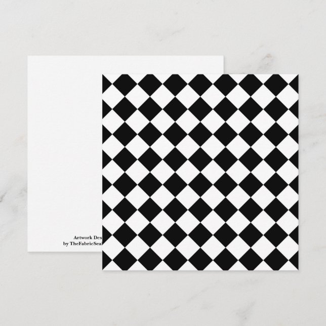 Tarjeta Diseño de la bandera de verificación de tablero de (Anverso / Reverso)