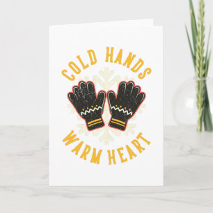 Tarjeta Diseño de la familia Cold Hands Warm Heart