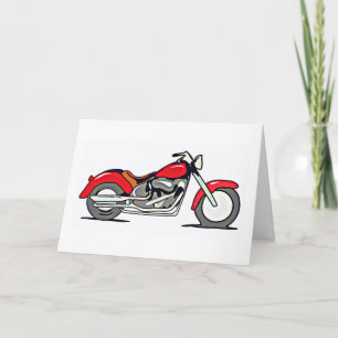 Tarjeta Diseño de la motocicleta