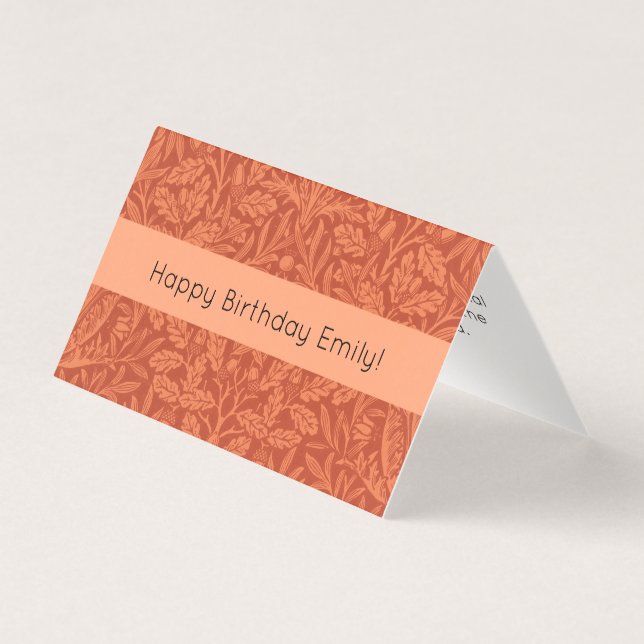 Tarjeta Diseño de la naturaleza del fondo de escritorio Wi (Anverso)