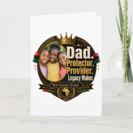 Tarjeta Diseño de Legado de Padre Negro (Personalizable)