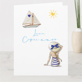 Tarjeta Diseño de letras de amor - Amor, xxoo capri