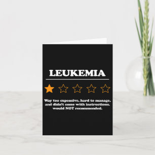 Tarjeta Diseño De Leucemia Para Sobrevivientes De Leucemia
