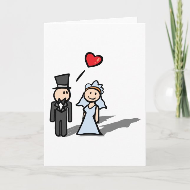 Tarjeta "Diseño de los pares del día de boda" (Anverso)