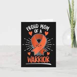 Tarjeta Diseño de lucha contra la leucemia para una madre