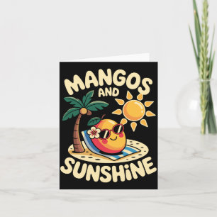 Tarjeta Diseño de Mango para Hombres Mujeres Veganos Amant