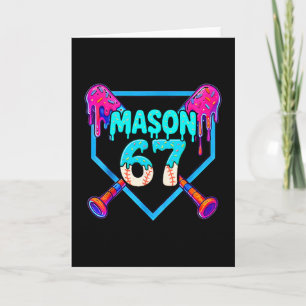 Tarjeta Diseño de meme divertido de goteo de helado Mason