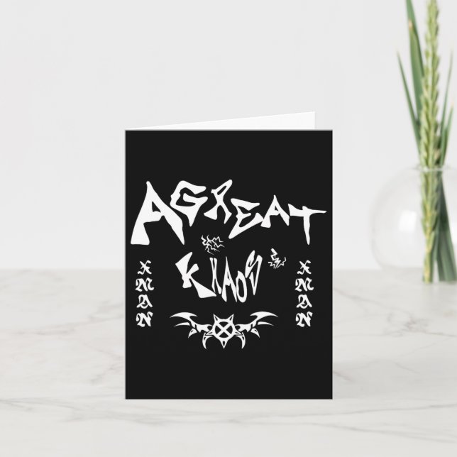 Tarjeta Diseño de Merch de Ken Carson Agc  (Anverso)