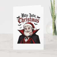 Diseño de Navidad de Santa vampiro gótico