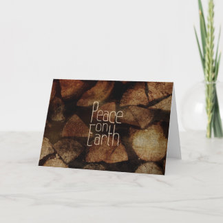Tarjeta Diseño de Navidades de Paz en la Tierra