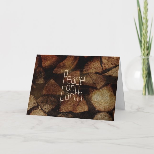 Tarjeta Diseño de Navidades de Paz en la Tierra (Anverso)