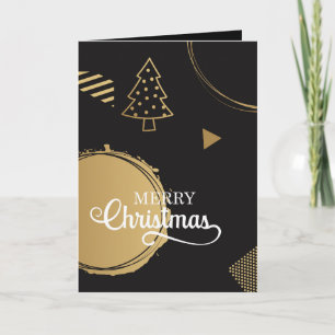 Tarjeta Diseño de Navidades modernos con acento geométrico