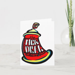 Tarjeta Diseño de nuevo monopatín con aerosol