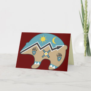 Tarjeta Diseño de oso tribal