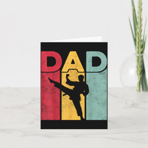 Tarjeta Diseño de papá - Día del padre artes marciales Tae