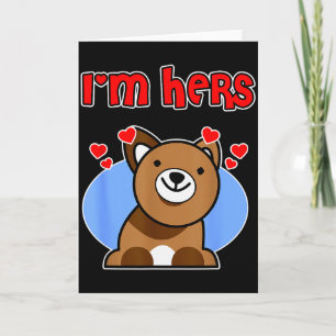 Tarjeta Diseño de pareja del día de San Valentín para homb