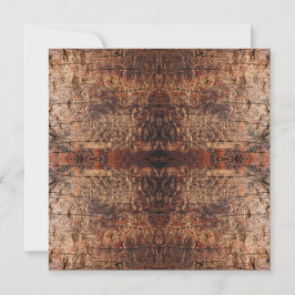 Tarjeta Diseño de Patrón de Foto en Primer Plano de Madera