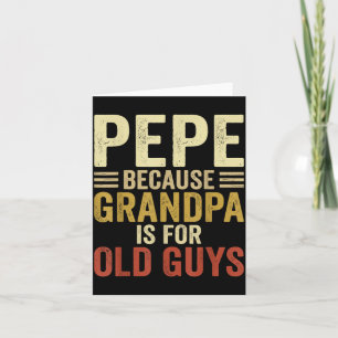 Tarjeta Diseño de Pepe para el abuelo de los nietos Día de