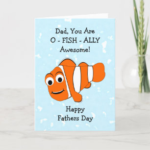 Tarjeta Diseño de pescado Día del Padre personalizado