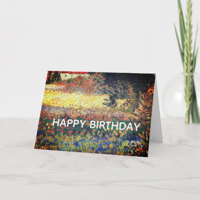 TARJETA DISEÑO DE PINTURA VAN GOGH (Anverso)
