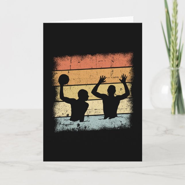 Tarjeta Diseño de polo acuático (Anverso)