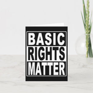 Tarjeta Diseño de protesta de derechos básicos para Pegati
