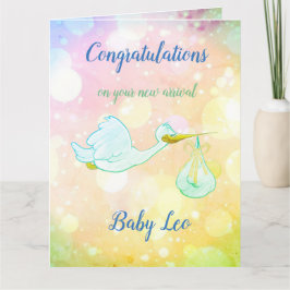 Tarjeta Diseño de recién nacido Boy