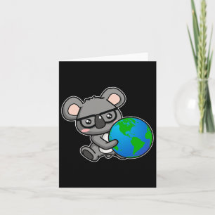 Tarjeta Diseño de regalo de koala del Día de la Tierra