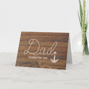 Tarjeta Diseño de Rope Dad en teca