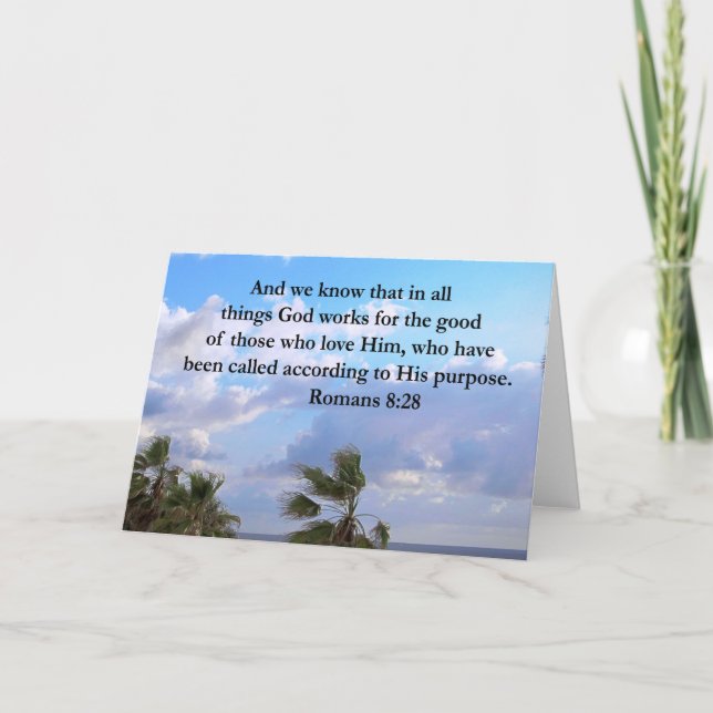 TARJETA DISEÑO DE RUMANOS INSPIRADORES 8:28 (Anverso)