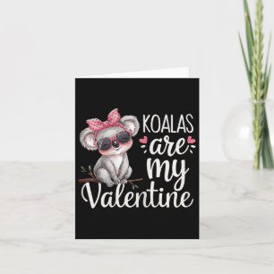 Tarjeta Diseño de San Valentín de Koala Adorable Koalas So