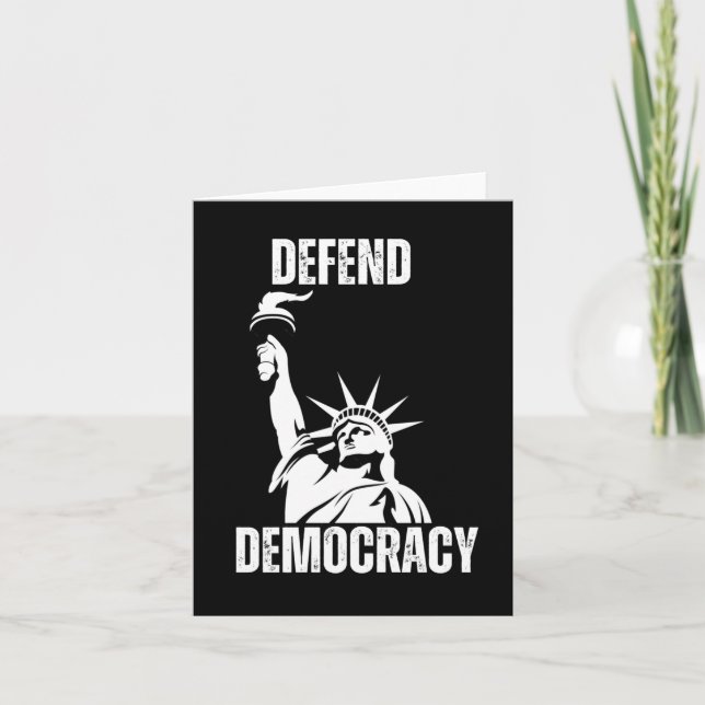 Tarjeta Diseño de Save Democracy 2025 (Anverso)