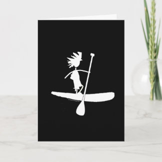 Tarjeta Diseño de silueta de remo
