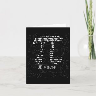 Tarjeta Diseño De Símbolo Gracioso De Pi Para El 14 De Mar
