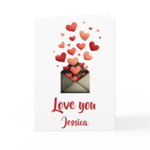 Diseño de Sobre Te Amo San Valentín