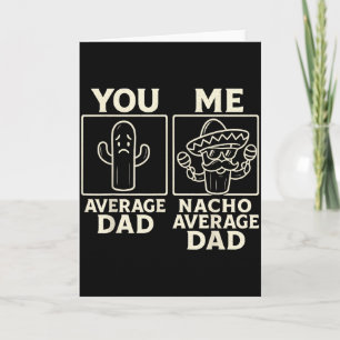 Tarjeta Diseño de sombrero de cactus divertido para papá p