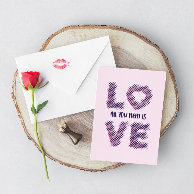 Tarjeta Diseño de tipografía de amor. (Subido por el creador)