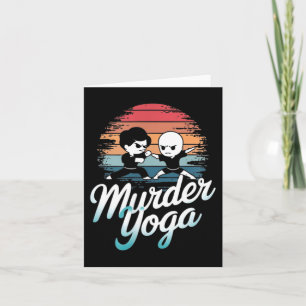 Tarjeta diseño de Yoga Asesinato Divertido de Jiu-Jitsu Br