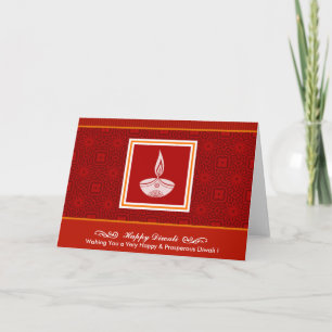 Tarjeta Diseño decorativo de Diwali