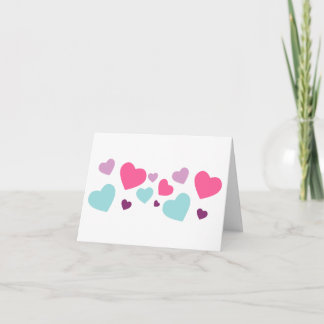 Tarjeta Diseño del corazón de bonito para los amantes del 