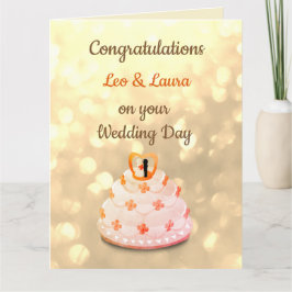 Tarjeta Diseño del Día de la Boda