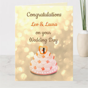 Tarjeta Diseño del Día de la Boda