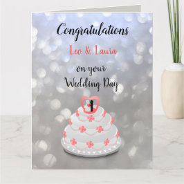 Tarjeta Diseño del Día de la Boda