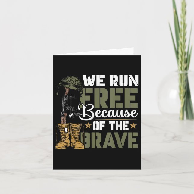 Tarjeta Diseño del Día de los Caídos para hombres y mujere (Anverso)