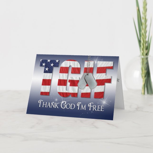Tarjeta Diseño del Día de los Veteranos Patrióticos (Anverso)