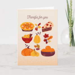 Tarjeta Diseño del saludo de Acción de Gracias: Gracias po