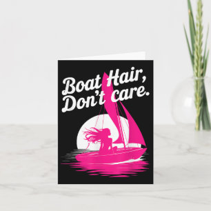 Tarjeta Diseño divertida marinera para una mujer rosa