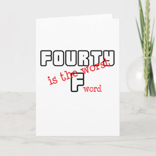 Tarjeta Diseño divertido, "40 Años"