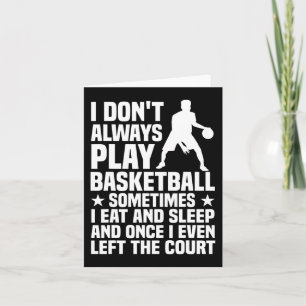 Tarjeta Diseño divertido de baloncesto para hombres mujere